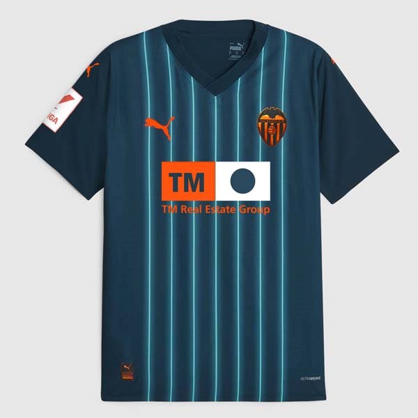 Tailandia Camiseta Valencia Segunda equipo 2023-24